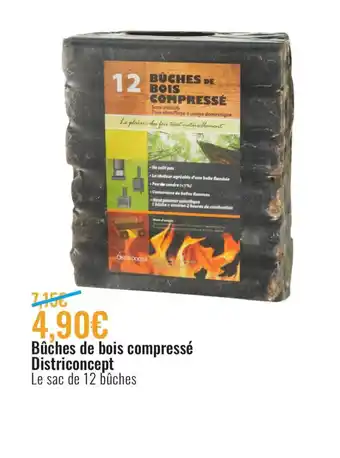 E.Leclerc Bûches de bois compressé Districoncept offre