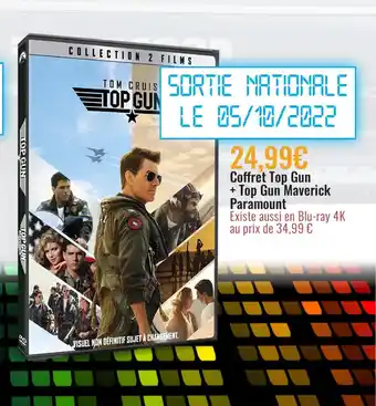 E.Leclerc Coffret Top Gun +Top Gun Maverick Paramount offre