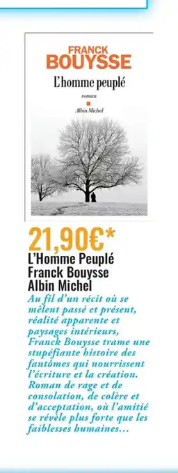 E.Leclerc l'Homme Peuple Franck Bouysse Albin Michel offre