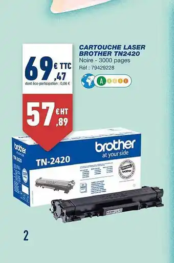 Bureau Vallée Cartouche laser brother tn2420 offre