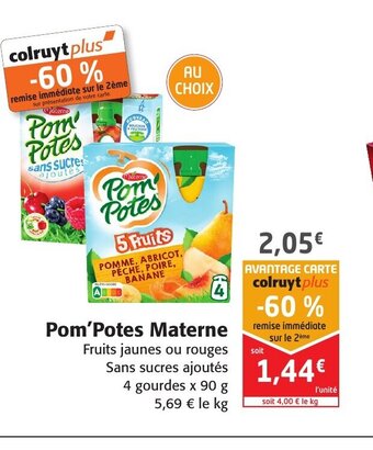 Colruyt Pom Potes Materne offre