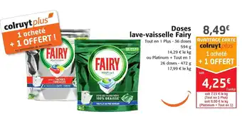 Colruyt Doses Lava-Vaisselle Fairy offre