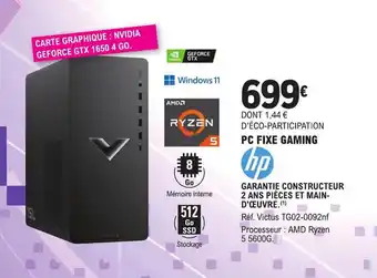 E.Leclerc PC Fixe Gaming offre