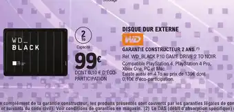 E.Leclerc Disque Dur Externe offre