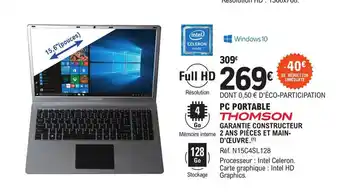 E.Leclerc Pc Portable Thomson offre