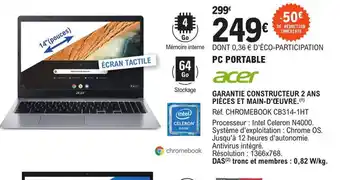 E.Leclerc Pc Portable Acer offre