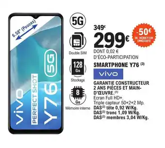 E.Leclerc Smartphone Y76 Vivo offre