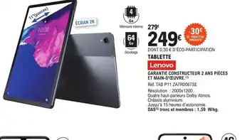 E.Leclerc Tablette Lenovo offre