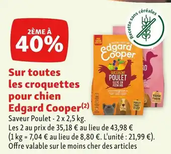 Maxi Zoo Edgard cooper bon plan sur toutes les croquettes pour chien edgard cooper offre