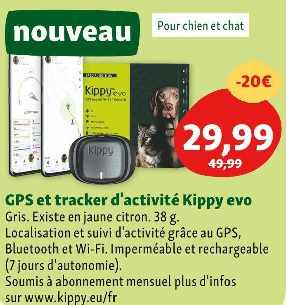 Promo Gps et tracker d'activité kippy evo chez Maxi Zoo