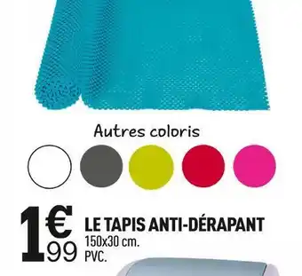 Centrakor Le tapis anti-dérapant offre