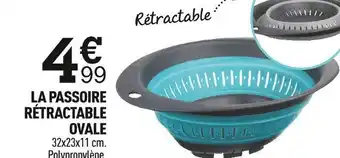 Centrakor La passoire rétractable ovale offre