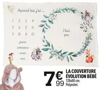 Centrakor La couverture évolution bébé offre