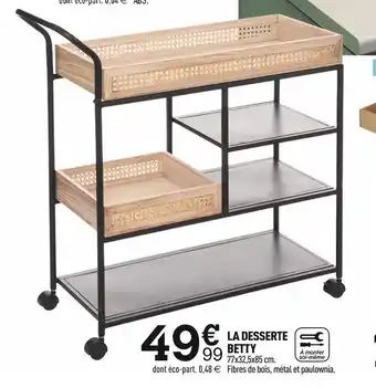 Centrakor La desserte betty offre