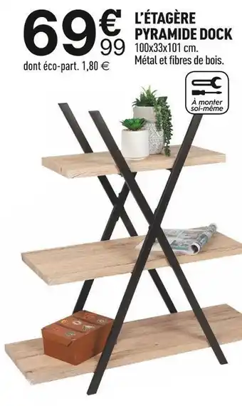 Centrakor L’étagère pyramide dock offre