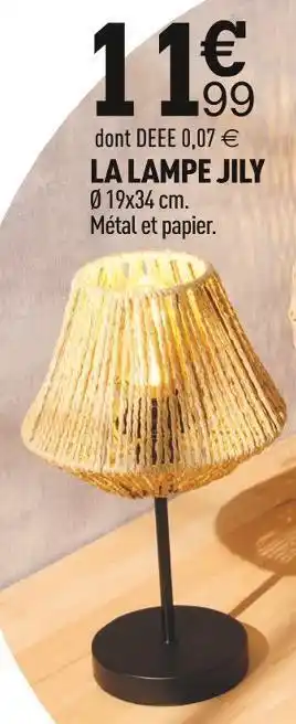 Centrakor La lampe jily offre