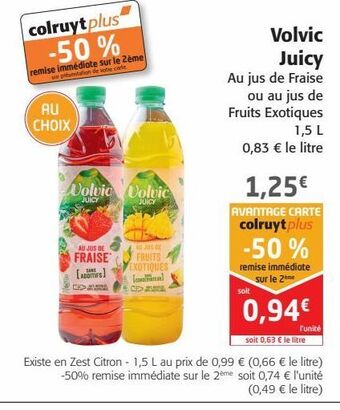 Colruyt Volvic juicy offre