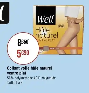 Géant Casino Collant voile Hâle naturel ventre plat offre