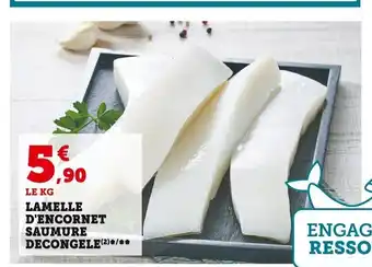 Lamelle D'Encornet Saumure Decongele