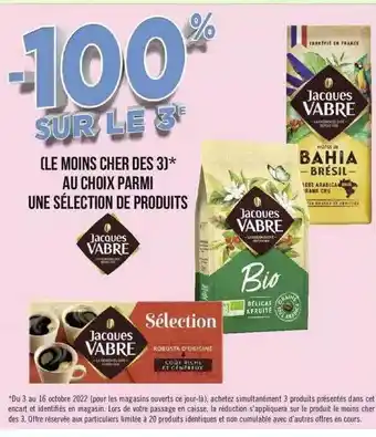 Géant Casino Produits jacques vabre offre