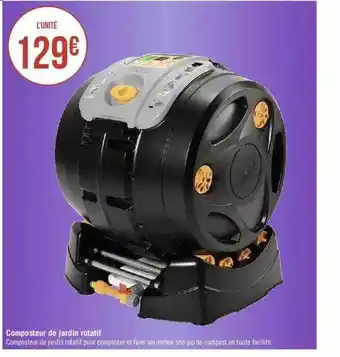 Géant Casino Composteur de jardin rotatif offre