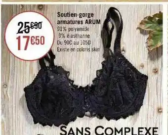 Soutien-gorge armatures arum