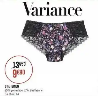 Géant Casino Slip eden variance offre