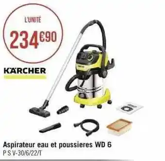 Géant Casino Aspirateur eau et poussière wd 6 kärcher offre