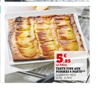 Super U Tarte Fine Aux Pommes 6 Parts offre