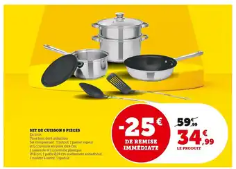 Super U Set De Cuisson 8 Pieces offre