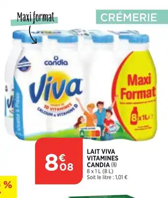 Bi1 Lait Viva Vitmaines Candia offre