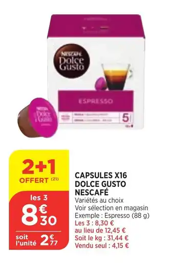 Capsules X16 Dolce Gusto Nescafé
