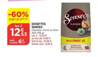Bi1 Dosettes Senseo offre