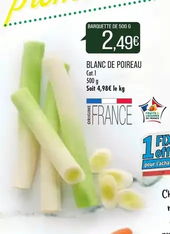 Match Blanc De Poireai offre