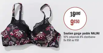 Géant Casino Soutien gorge padde Nalini offre