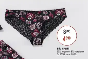 Géant Casino Slip Nalini offre