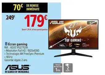 Carrefour Écran gaming asus offre