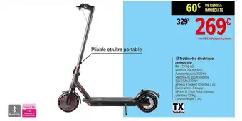 Carrefour Trottinette électrique connectée offre