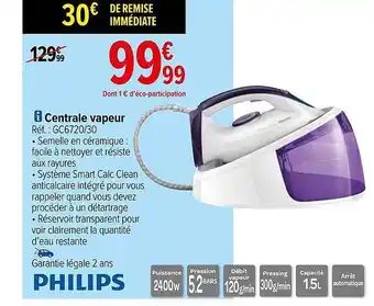 Carrefour Central vapeur philips offre