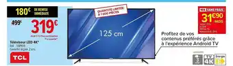 Carrefour Téléviseur led 4k tcl offre