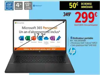 Carrefour Ordinateur portable hp offre