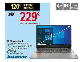 Carrefour Chromebook lenovo offre