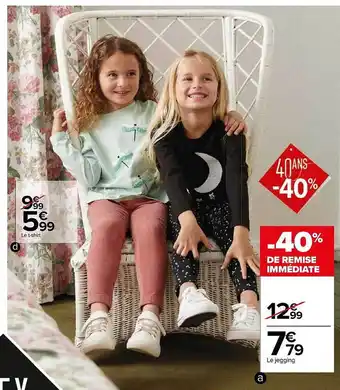Carrefour Le t-shirt, le jogging offre