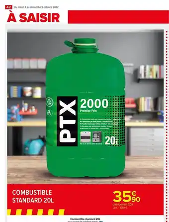 Carrefour Market Combustible standard 20l offre