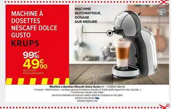 Carrefour Market Machine à dosettes néscafé dolce gusto krups offre