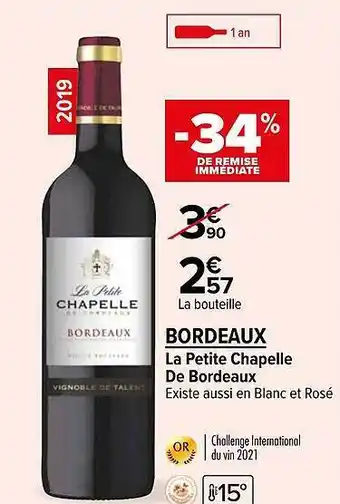 Carrefour Market Bordeaux la petite chapelle de bordeaux 2019 offre