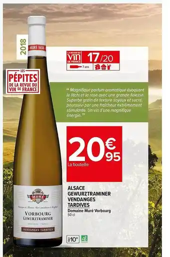 Alsace gewurztraminer vendanges tardives