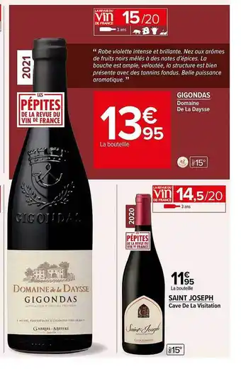 Carrefour Market Saint joseph cave de la visitation 2021 offre