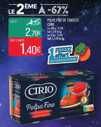 Pulpe fine de tomates CIRIO