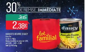 Match Haricots beurre D'AUCY offre